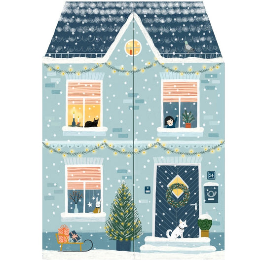3D Fold Out House Advent Calendar | Freestanding Christmas Advent Calendar | Home Picture Advent Calendar