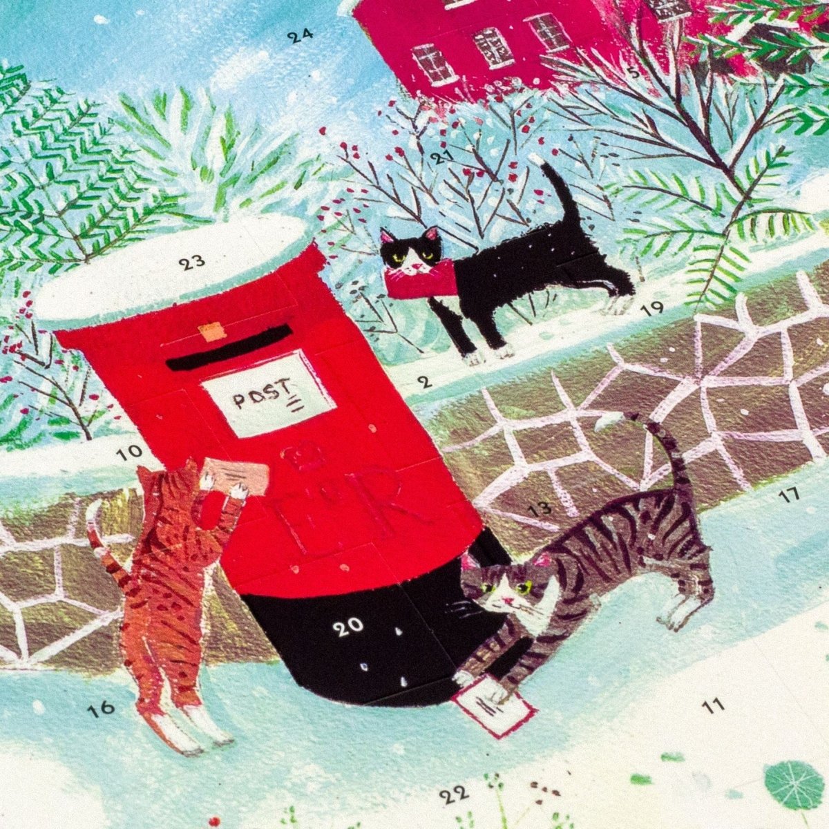 Christmas Advent Calendar Letters For Santa | Picture Advent Calendar - Cats
