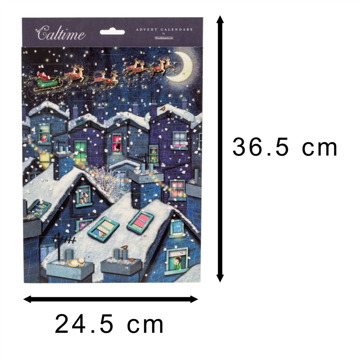 Christmas Advent Calendar On The Rooftops | Traditional Picture Advent Calendar