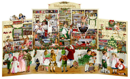 Deluxe Traditional Stand Up Card Advent Calendar Extra Large - Nostalgic Christmas Shop