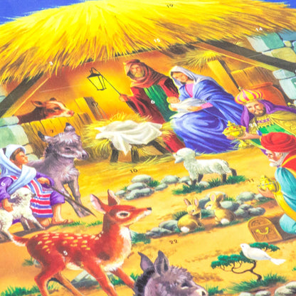 Traditional Christmas Advent Calendar Nativity Scene | Picture Advent Calendar