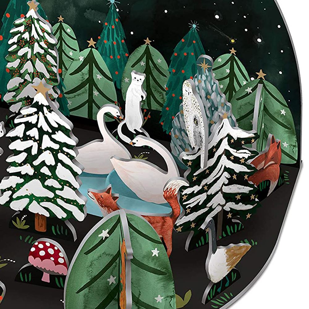 Northern Lights 3D Pop & Slot Free Standing Pop Up Christmas Advent Calendar